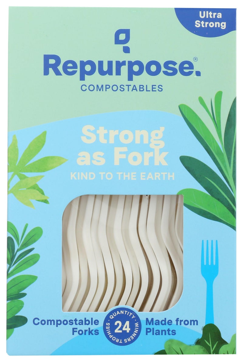 Repurpose 855995003068 Disposable Tableware, Off-White